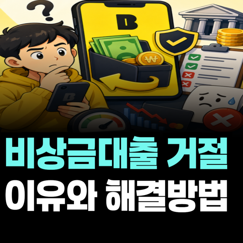 카카오뱅크 비상금대출 거절 이유 해결방법 신용점수·연체·서울보증보험 영향은?