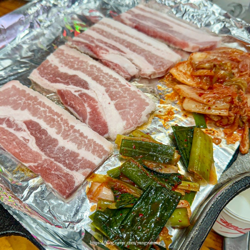 을왕리 해수욕장 유일한 가성비 냉삼맛집 전주식당