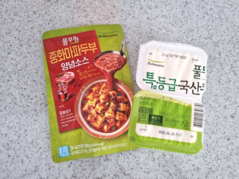 중화 마파두부소스로 초간단
