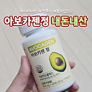 아보카젠정 내돈내산 솔직 후기 효과 없음