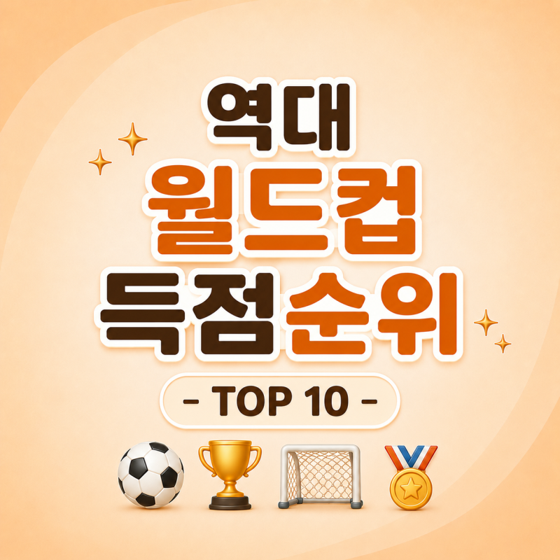 월드컵 득점순위 역대 TOP10 / 축구 레전드들의 본선 득점 기록
