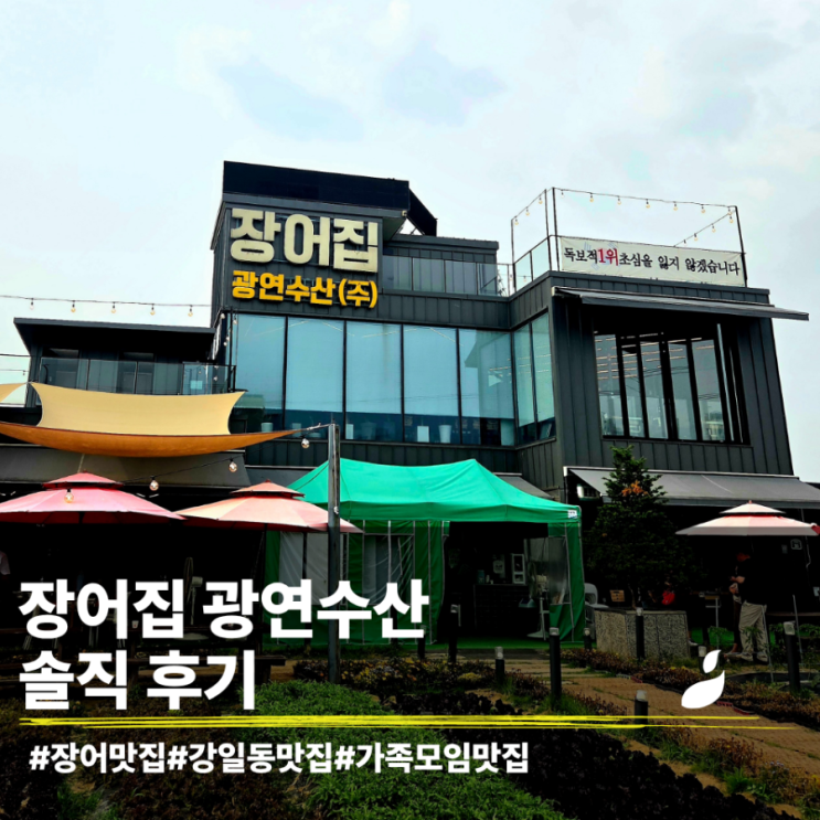  가족모임하기 좋은 강일동 광연수산 장어집 본점 (내돈내산)