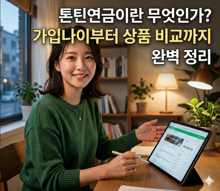  톤틴연금이란 무엇인가? 가입나이부터 상품 비교까지 완벽 정리