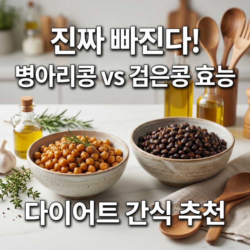 진짜 빠진다고? 병아리콩 검은콩 효능, 다이어트 간식 추천