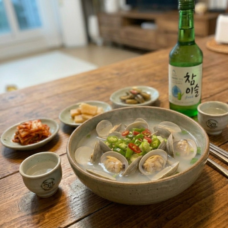 시원한 동죽조개탕 끓이는법 맑은 조개탕 동죽 해감 시간