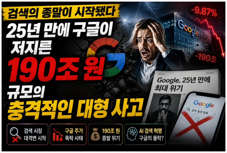  검색의 종말이 시작됐다 25년 만에 구글이 저지른 190조 원 규모의 충격적인 대형 사고.jpg