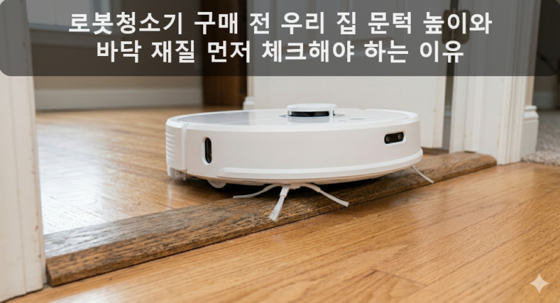 로봇청소기 구매 전 우리 집 문턱 높이와 바닥 재질 먼저 체크해야 하는 이유
