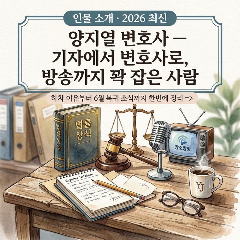 양지열 변호사, 기자에서 변호사로, 방송까지 꽉 잡은 사람