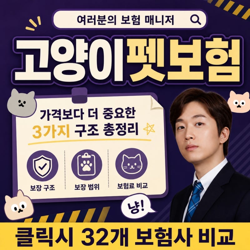 고양이펫보험 비교할 때 가격보다 더 중요한 3가지 총정리