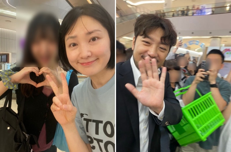 [ 통천 얼렁뚱땅 상점 잠실 팝업 ] 첫날 오픈런 후기 통천과 침착맨 실물....♥