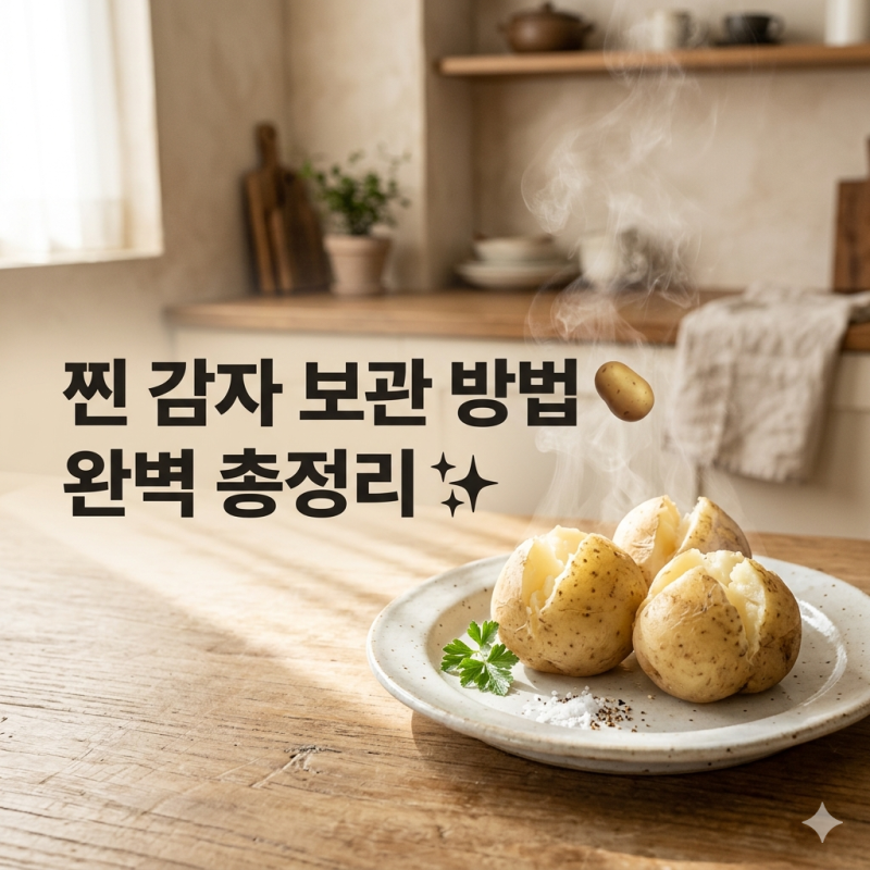 찐 감자 보관 방법, 냉장 냉동 기간과 맛있게 데우는 법 총정리