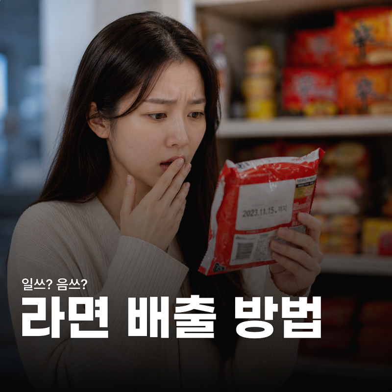 유통기한 지난 라면 버리는법, 일쓰 음쓰 분리배출 기준