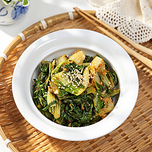 여름밥상에 딱! 얼갈이 된장무침 레시피 얼갈이나물무침 얼갈이배추무침 데치기 시간