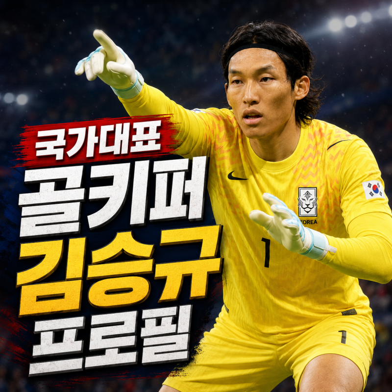 김승규 골키퍼 프로필, 나이 키 연봉 소속팀 장단점 정리