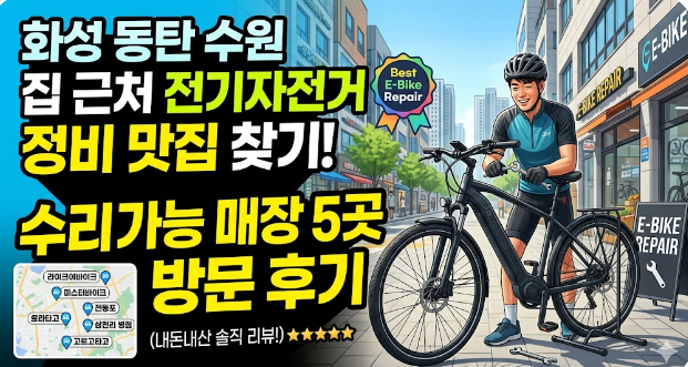 화성 동탄 수원 집 근처 전기자전거 정비 맛집 찾기! 수리 가능 매장 5곳 방문 후기
