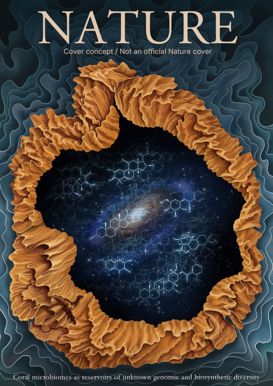  산호초 안에 우주가 있다 — Nature 저널 커버 컨셉 제작기