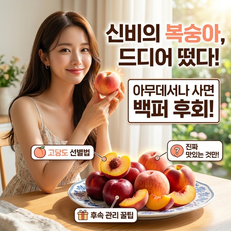 드디어 신비복숭아 나왔네요 아무 데서나 사면 후회합니다 (당도 높은 것 고르기 + 후속 꿀팁....