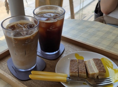 천호동카페 버터온💛꾸덕한 디저트로 3교대 스트레스 치유 완료