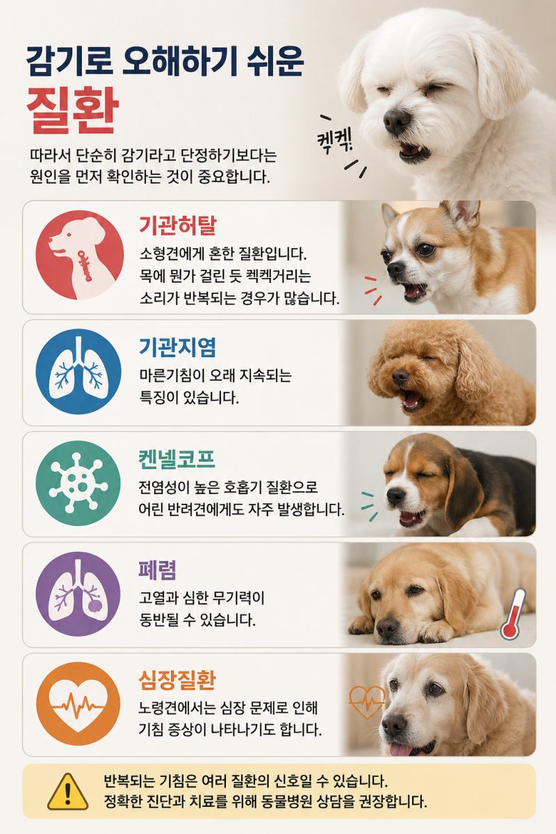 강아지 감기 증상으로 기침·콧물이 계속될 때 감기약 먹어도 될까? 추천 성분과 고르는 방법....