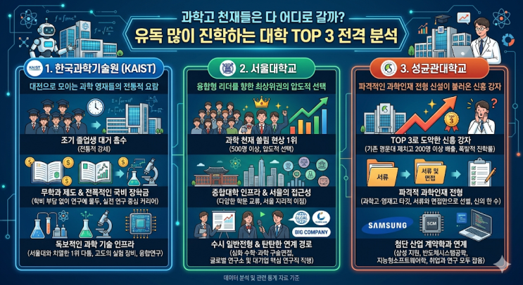  과학고 천재들은 다 어디로 갈까? 유독 많이 진학하는 대학 TOP 3 전격 분석