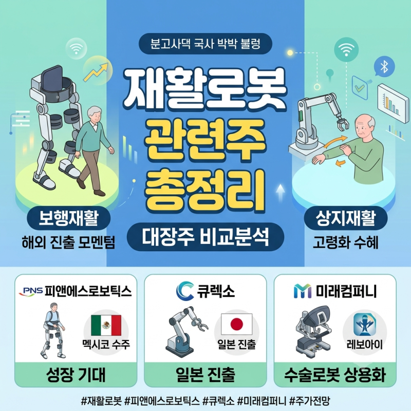 재활로봇 vs 수술로봇 관련주, 헷갈리는 밸류체인 한번에 정리