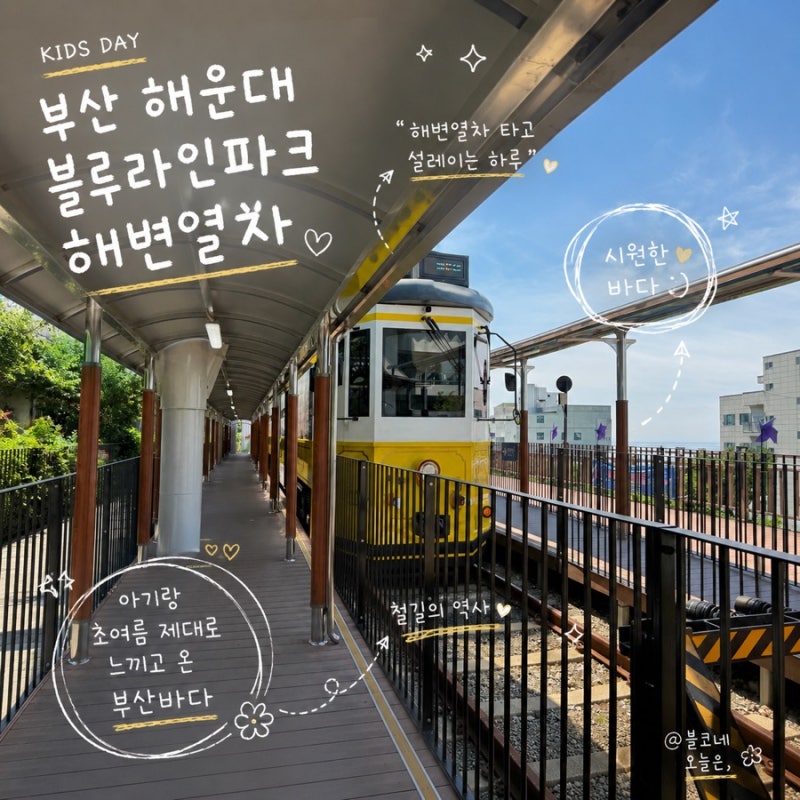 부산 해운대블루라인파크 해변열차 후기｜30개월 아기랑 미포 청사포 송정 코스, BTS 열차까....