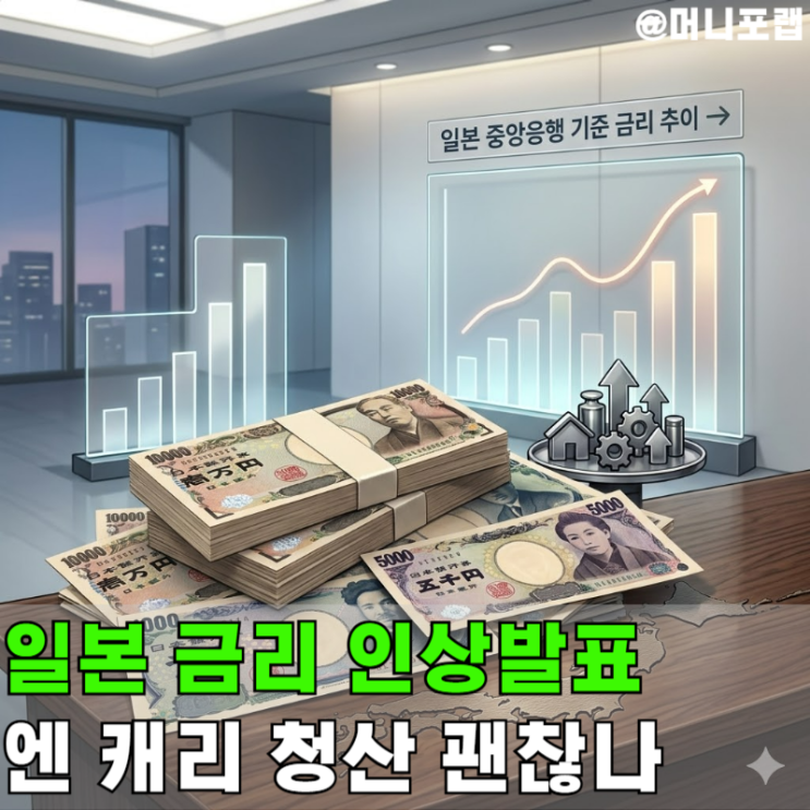  엔 캐리 청산 공포, BOJ금리발표 1%에 일본환율 엔화 전망