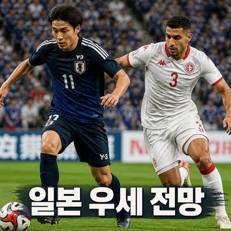 2026 월드컵 <b>튀니지</b> <b>일본</b> 피파랭킹 경기 승부 예측