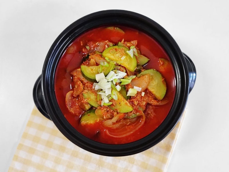애호박 고추장찌개 레시피 참치 애호박찌개 요리 만들기