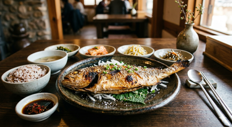 민어 소금구이