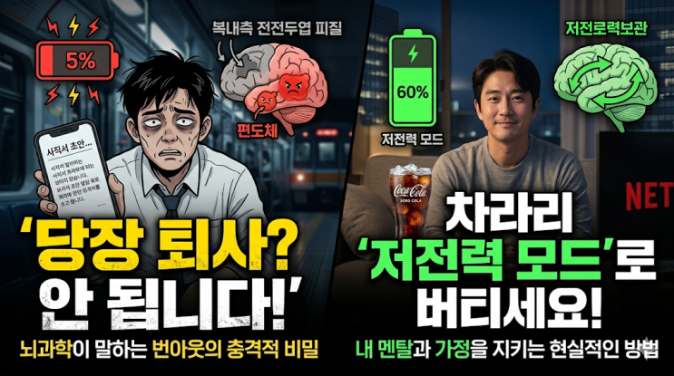  [직장인 번아웃] 매일 밤 사직서 쓰던 직장인 아빠, 절대 지금 당장 퇴사하면 안 되는 이유
