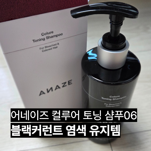 블랙커런트 염색 유지템 어네이즈 컬루어 토닝 샴푸06 내돈내산 후기