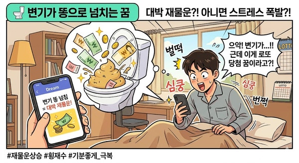 변기가 똥으로 넘치는 꿈