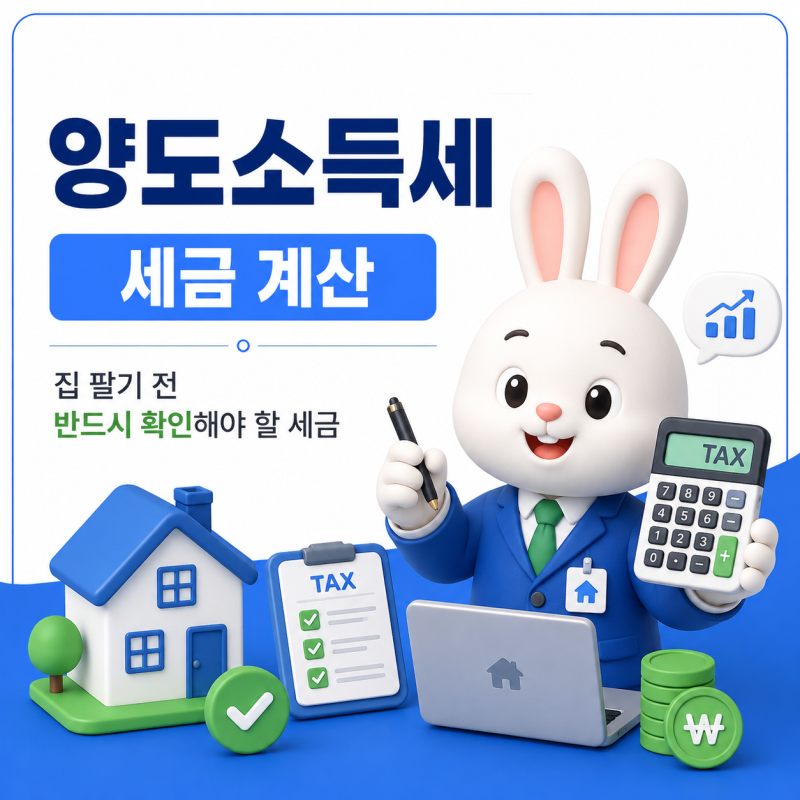 집 팔기 전 꼭 확인하세요｜부동산 양도소득세 계산방법·세율·계산기 활용법 총정리