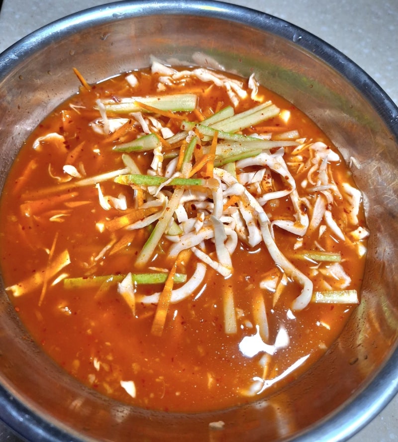 오징어 물회 레시피, 맛집 맛 내는 양념장 비법은'배음료'? 냉면육수로 5분 만에 뚝딱!