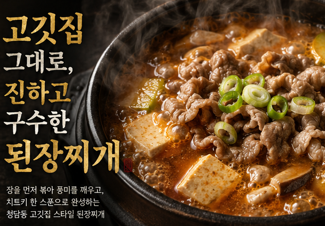 집 된장찌개가 식당 맛이 안 나는 이유, 딱 하나였습니다.