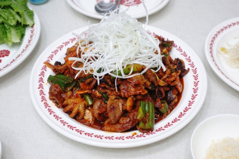 쭈꾸미삼겹살볶음 만드는 법, 물기 없이 불맛 살린 쭈삼 양념장 레시피