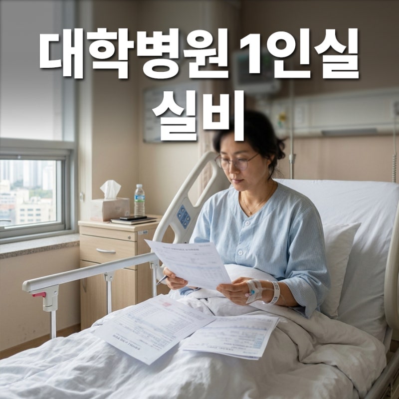 대학병원 1인실 입원, 병원비 폭탄 막는 실비 청구 기준