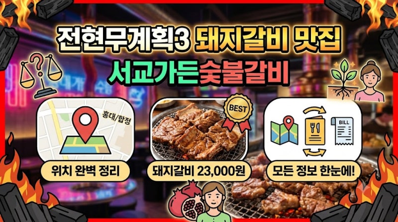 김준현 인생 돼지갈비 맛집 위치 주소 메뉴 가격 등 총정....