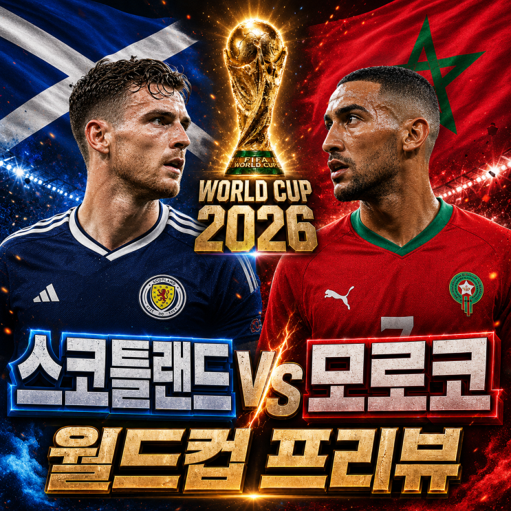 <b>스코틀랜드</b> 모로코 월드컵 C조 2차전, 4강 신화 vs 첫 도전