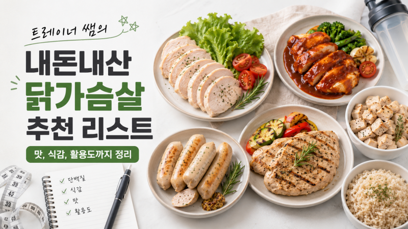 트레이너가 내돈내산으로 먹어본 닭가슴살 리스트 | 다이어트 닭가슴살 추천