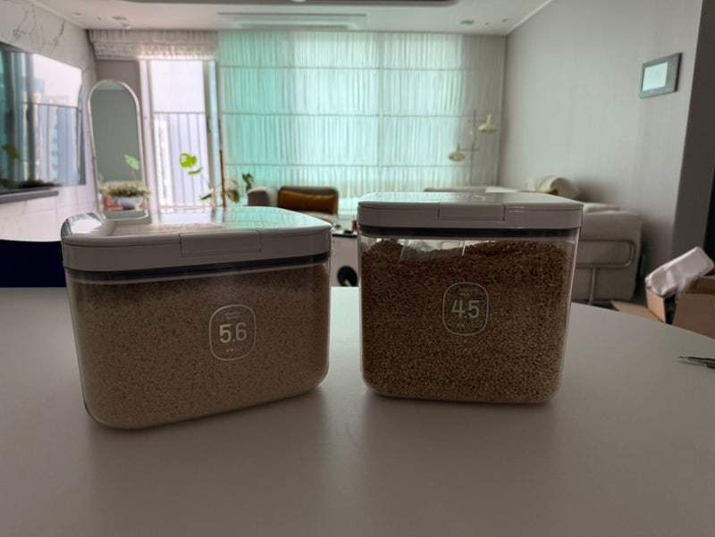 냉장고 보관 전용 플레이트라벨 쌀통