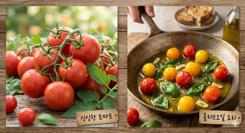 "익혀서 드세요" 토마토의 모든것(효능 높이는 방법, 효과, 부작용, 당뇨, 혈당, 전립선, 변비,....