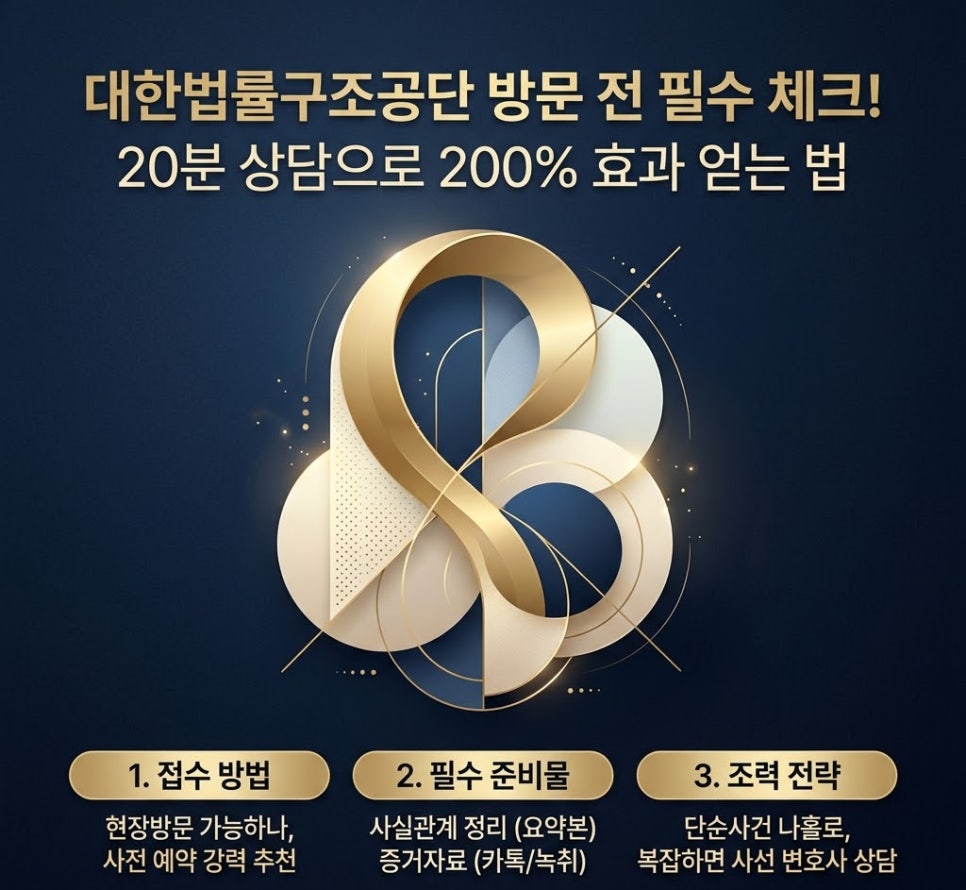 대한법률구조공단 접수부터 준비물까지 필독