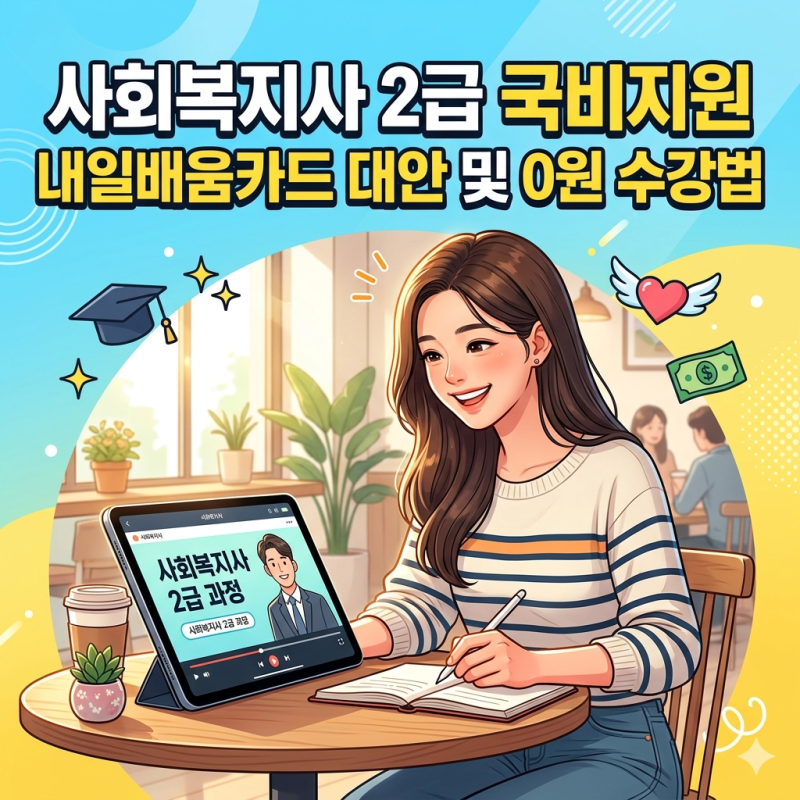 사회복지사 2급 국비지원 무료교육 및 내일배움카드 대안 총정리