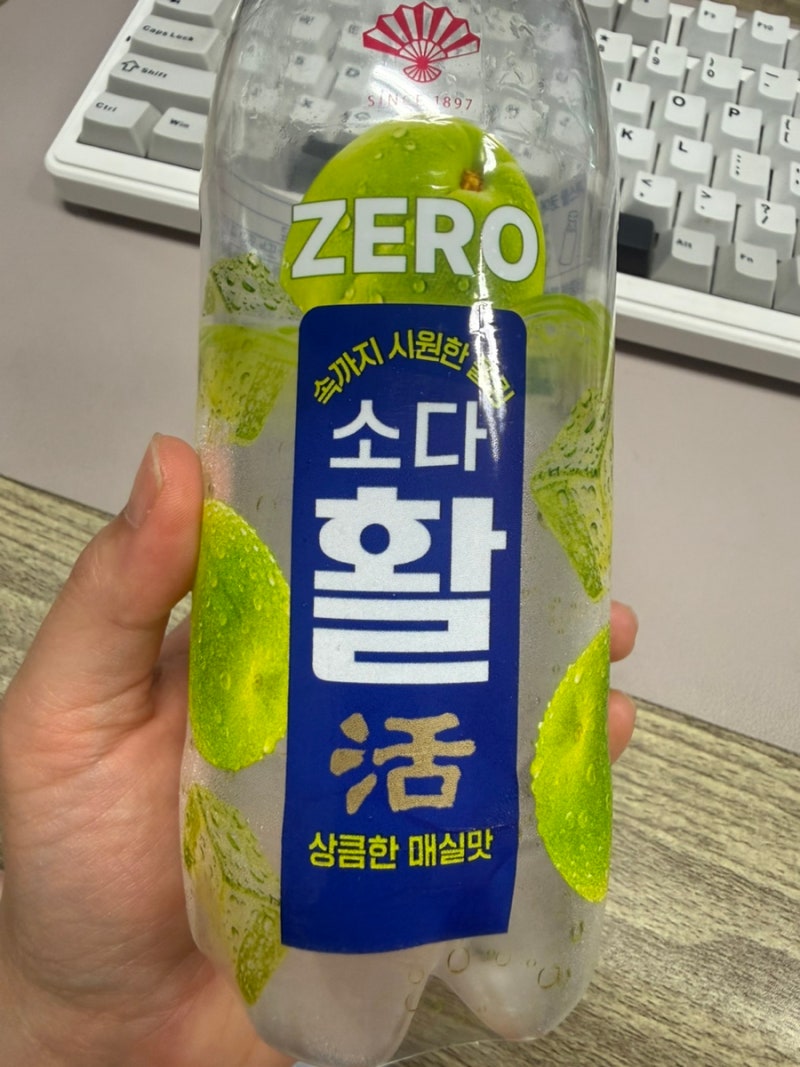 부채표 소다 활 제로음료 활명수 대신 가볍게 마시기 좋다!