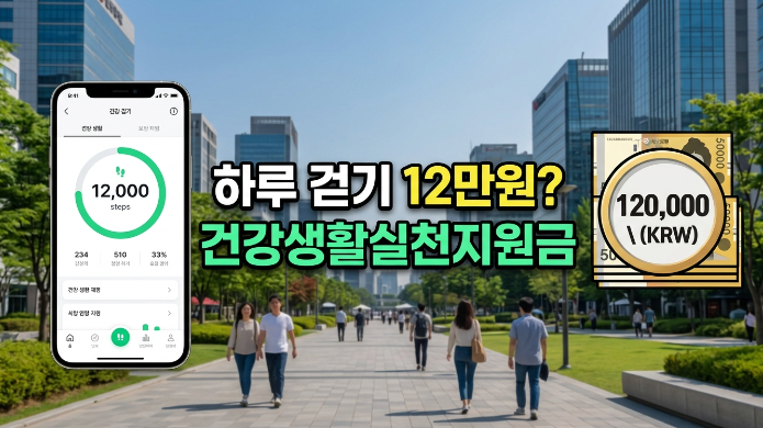 하루 걷기 12만원? 건강생활실천지원금 신청 자격 및 대상 지역 총정리
