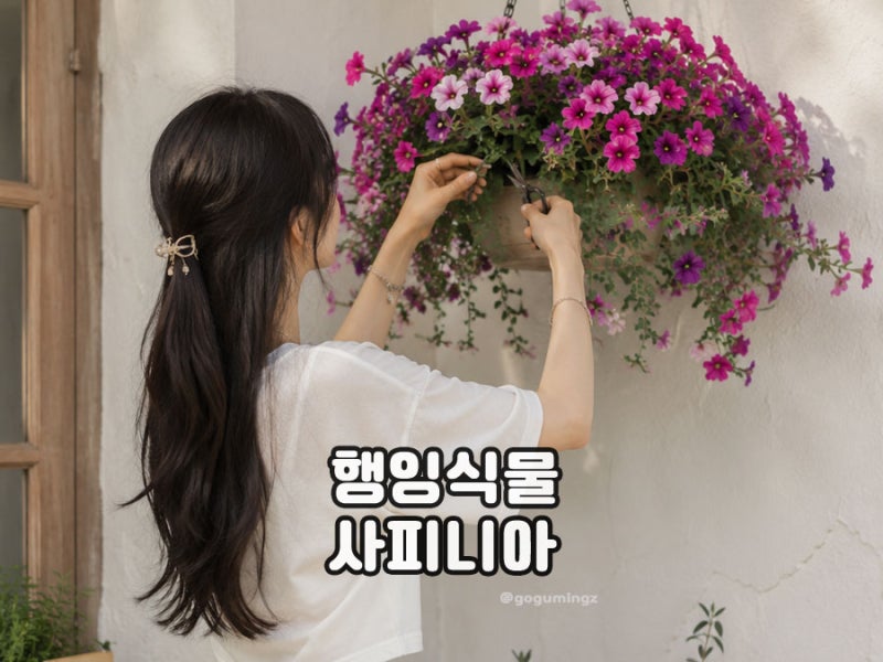 사피니아 꽃 키우기 행잉식물 관리법