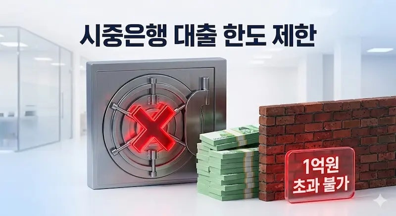 시중은행 1억 제한 해결! 새마을금고 직장인 신용대출로 한도 우회하는 법