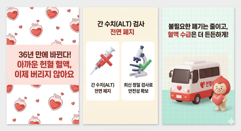 헌혈 '간수치(ALT) 검사' 36년 만에 전면 폐지! 아까운 혈액 낭비 막는다